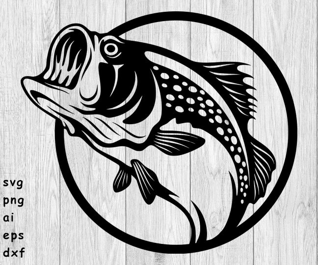 Fishing, Bass Fishing - SVG, PNG, AI, EPS, DXF Files for Cut Projects –  Funny Bone Graphics
