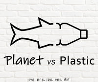 Plastic vs Plastic Recycle Logo - SVG, PNG, JPG, EPS, DXF Files