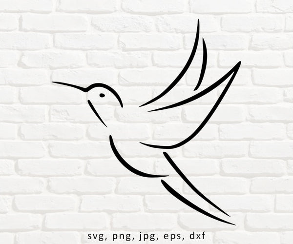 Humming Bird - SVG, PNG, JPG, EPS, DXF Files for Cut Projects