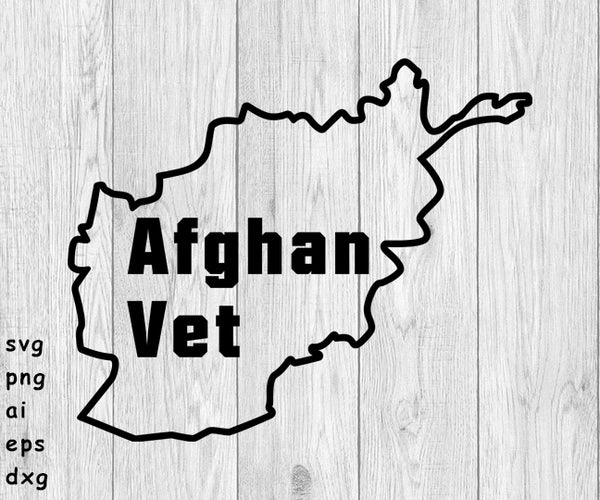 Afghan Vet Logo - SVG, PNG, AI, EPS, DXF Files for Cut Projects