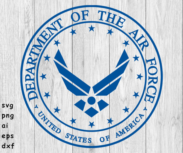US Air Force Seal - SVG, PNG, AI, EPS, DXF Files for Cut Projects