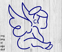 Angel Baby - SVG, PNG, AI, EPS, DXF Files for Cut Projects