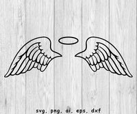 Angel Wings - SVG, PNG, AI, EPS, DXF Files for Cut Projects