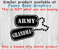 Army Sister Dog Tags - SVG, PNG, AI, EPS, DXF Files
