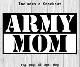 army mom image with background knockout