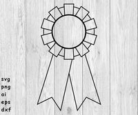 Award Ribbon - SVG, PNG, AI, EPS, DXF Files for Cut Projects