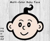 Baby Face - SVG, PNG, AI, EPS, DXF Files for Cut Projects