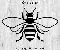 Bee, Bees - SVG, PNG, AI, EPS, DXF Files for Cut Projects