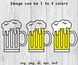 Beer Mug - SVG, PNG, AI, EPS, DXF Files