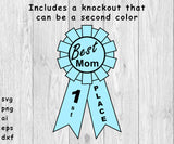 Best Mom Ribbon, Mother's Day Award - SVG, PNG, AI, EPS, DXF Files