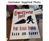 Bigfoot with Christmas Tree - SVG, PNG, AI, EPS, DXF Files