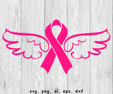 Breast Cancer Pink Ribbon - SVG, PNG, AI, EPS, DXF Files