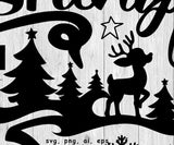 Dashing Through The Snow - SVG, PNG, AI, EPS, DXF Files