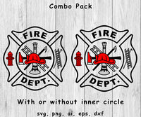 Fire Department Logo, Read Description - Digital Vector Files