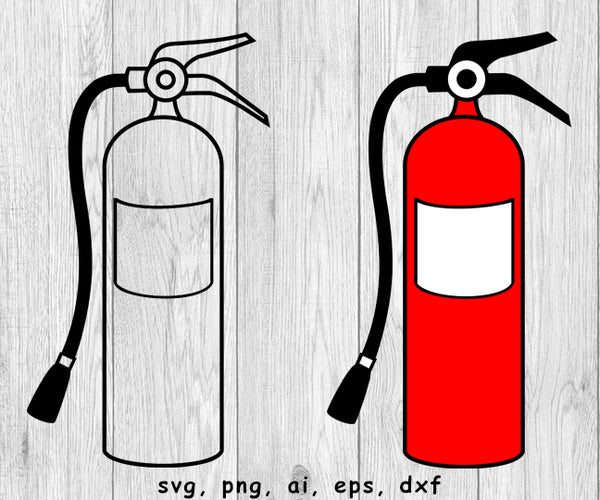 Fire Extinguisher - SVG, PNG, AI, EPS, DXF Files for Cut Projects