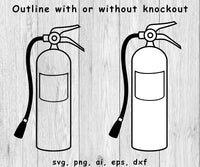 Fire Extinguisher - SVG, PNG, AI, EPS, DXF Files for Cut Projects