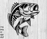 Fishing - - SVG, PNG, AI, EPS, DXF Files for Cut Projects