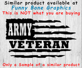 Distressed Army Veteran Vertical Flag - SVG, PNG, AI, EPS, DXF Files for Cut Projects
