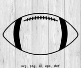 Football - SVG, PNG, AI, EPS, DXF Files for Cut Projects