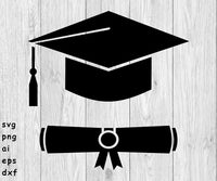 Graduation Cap, Degree, Diploma, Certificate - Digital Files