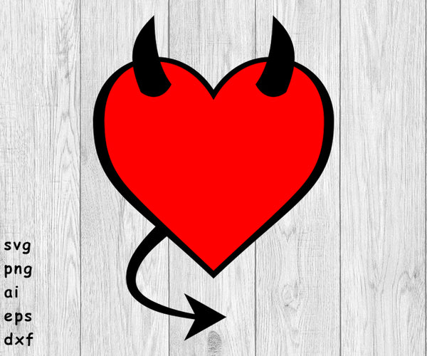 Heart, Valentine's Day Heart, Valentine Heart - SVG, PNG, AI, EPS, DXF Files for Cut Projects
