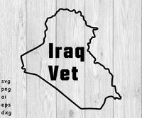 Iraq Veteran Logo - SVG, PNG, AI, EPS, DXF Files for Cut Projects