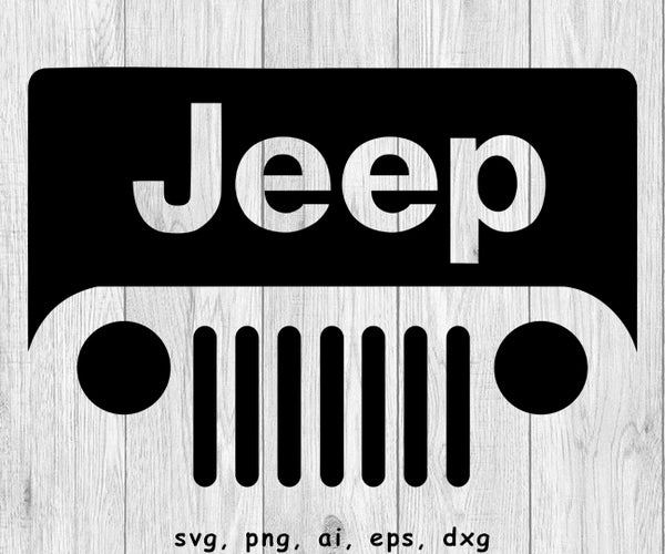 Jeep Grill SVG, PNG, AI, EPS, DXF files for cut projects
