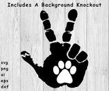 Jeep Wave Dog Paw - SVG, PNG, AI, EPS, DXF Files