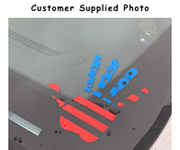 Jeep Hand Wave Red White and Blue - SVG, PNG, AI, EPS, DXF Files for Cut Projects