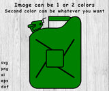 Jerry Can, Gas Can, Diesel Can - SVG, PNG, AI, EPS, DXF Files