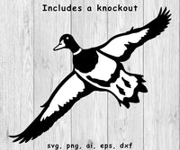 Landing Duck - SVG, PNG, AI, EPS, DXF Files for Cut Projects