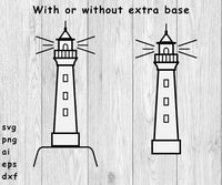 Lighthouse, Simple Lighthouse - SVG, PNG, AI, EPS, DXF Files