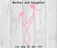 Mother and Child - SVG, PNG, AI, EPS, DXF Files for Cut Projects