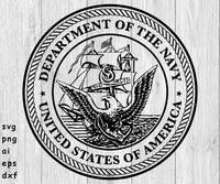 US Navy Emblem, Navy Logo - SVG, PNG, AI, EPS, DXF Files