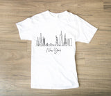 sample t-shirt of new york city doodle image