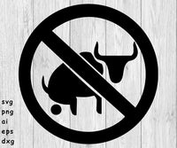 No Bull S_ _ _ Logo - svg, png, ai, eps, dxf files for; Auto Decals, Vinyl Decals, Printing, T-shirts, CNC, Cricut, other cut files