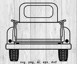 Old Truck Custom Tailgate Message - SVG, PNG, AI, EPS, DXF Files