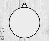 Christmas Ornament - SVG, PNG, AI, EPS, DXF Files