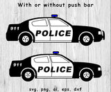 Police Car, Patrol Car, Cop Car - SVG, PNG, AI, EPS, DXF Files