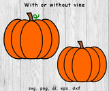 Pumpkin, Thanksgiving Pumpkin - SVG, PNG, AI, EPS, DXF Files