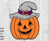 Halloween Pumpkin, Pumpkin, Multicolor Pumpkin SVG, PNG, AI, EPS, DXF Files