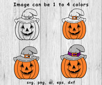Halloween Pumpkin, Pumpkin, Multicolor Pumpkin SVG, PNG, AI, EPS, DXF Files