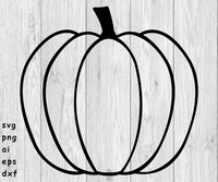Pumpkin - SVG, PNG, AI, EPS, DXF Files for Cut Projects