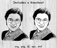 Rosa Parks - SVG, PNG, AI, EPS, DXF Files for Cut Projects