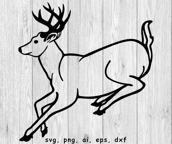 Deer, Deer Running, Deer Jumping, Buck, Buck Running - Digital Files