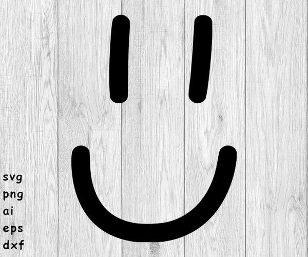 Smiley Face, Happy Face - SVG, PNG, AI, EPS, DXF Files for Cut Projects