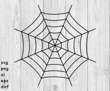 Spider Web - SVG, PNG, AI, EPS, DXF Files for Cut Projects