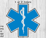 Star of Life, EMS Logo, EMT Logo - Digital Files