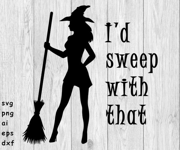 Sexy Witch, Sexy Witch with Broom - Digital Files