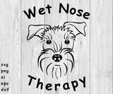 Wet Nose Therapy, Therapy Dog - Digital File